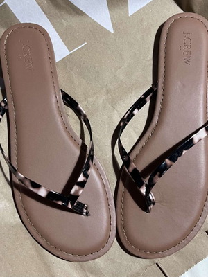 Flip-flops size 41, beige
