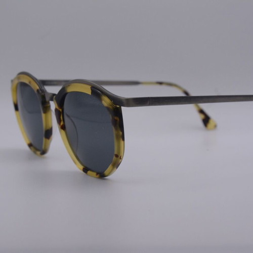 Class Model 5 Sunglasses New Old Stock Made in Italy Gun Metal Tortoise