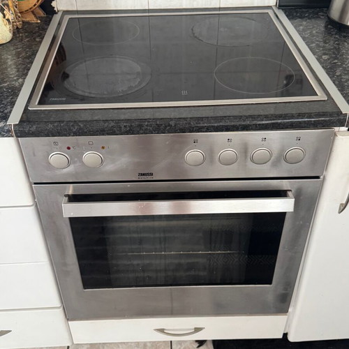 Zanussi electric oven used, inox countertop model 2004