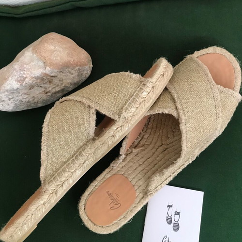 Castaner espadrilles new, size 41, gold Palmera oro claro