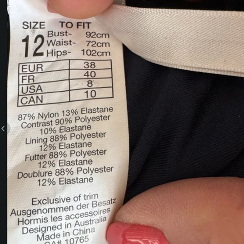 Seafolly one-piece swimsuit new, size 38