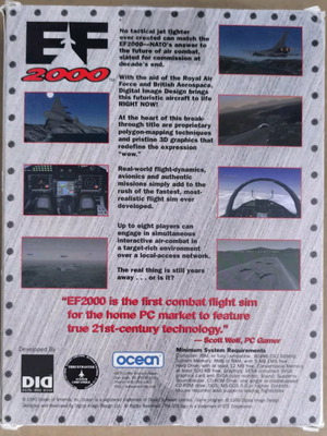 EF 2000 PC CD-ROM like new, Big Box