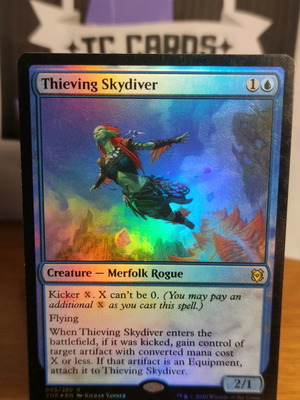 Thieving Skydiver Magic the Gathering Zendikar Rising foil