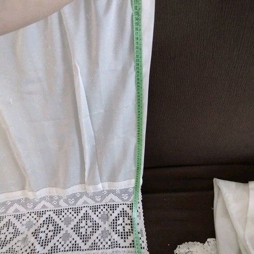 Curtain with lace used