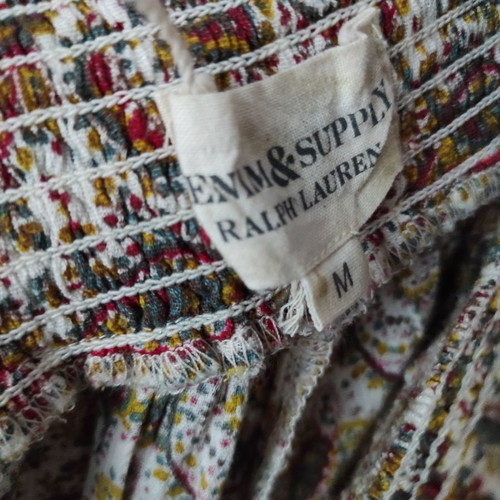 Ralph Lauren pants new with paisley print and elastic hem