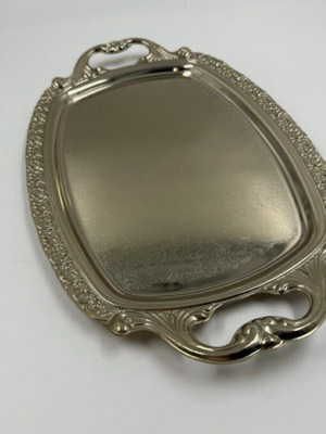Vintage Twin Bird stainless steel serving tray like new