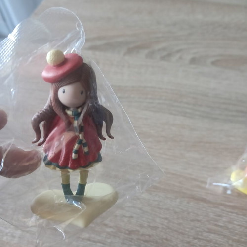 Santoro Gorjuss 3 Mini Figures and 1 Enamel Pin