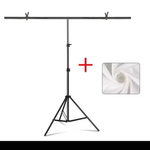 Complete Lighting Set 2x Softbox 60x90cm with Background System