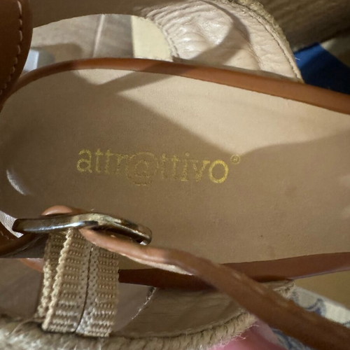Attrattivo platforms like new, brown, size 40