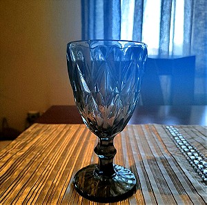 Γυάλινα ποτήρια Goblet Γκρι-Πρασινο, τιμή ανά τεμάχιο