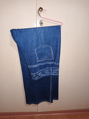 Non Denim Pants like new, 5XL, dark blue with fake pockets