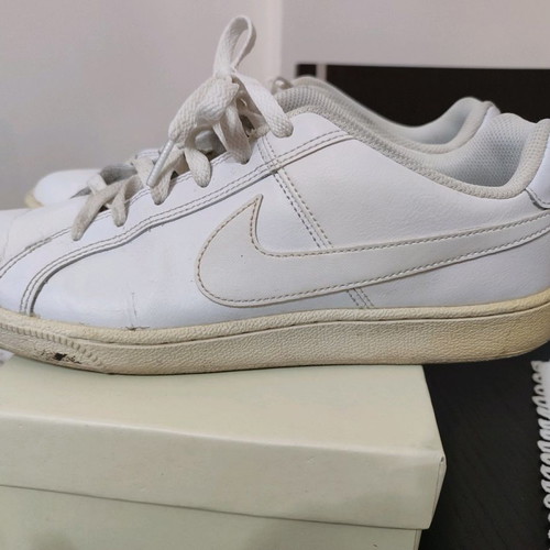 Nike men's athletic shoes used, white, size 42