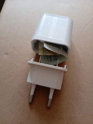 Hidden charger used, standard size