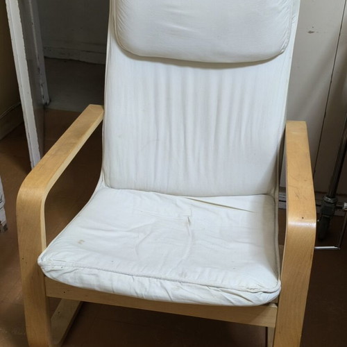 IKEA armchair with removable cushion, used