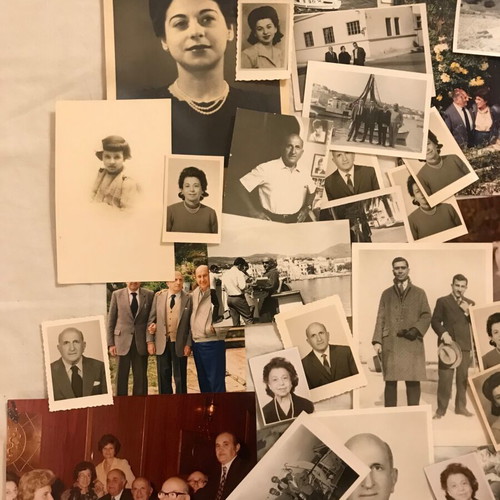 Set of old photos used