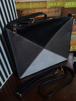 Πολυμορφική τσάντα φάκελος μεταχειρισμένη από vegan δέρμα κάκτου