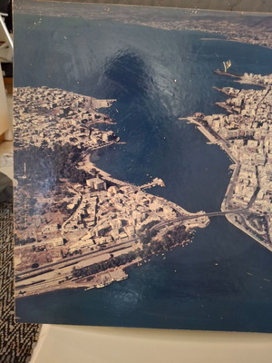 Vintage αεροφωτογραφία μεταχειρισμένη, Χαλκίδα 50x40
