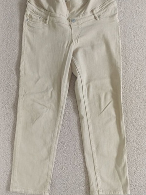 Maternity pants beige medium H&M like new, comfortable denim style