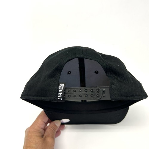 Unit Snapback Hat like new, black, Australian extreme sports brand
