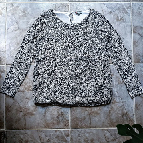 Street One blouse new, size L, black and white