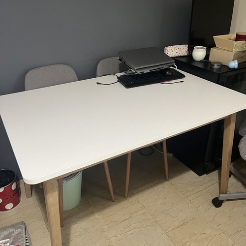 JYSK GAMMELGAB 140 dining table, white wood