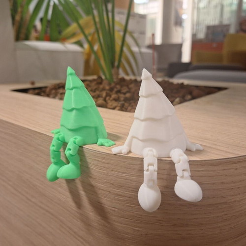 Articulated Christmas Tree with Star, New, 5cm