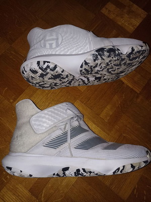 Adidas Harden B/E μπασκετικά παπούτσια, μέγεθος 43 1/3, άσπρα