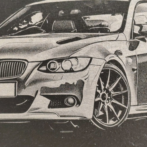 BMW E92 325i decorative granite plaque with engraving new