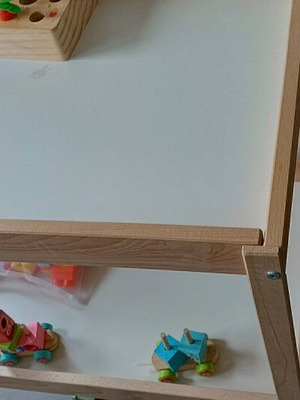 IKEA baby changing table like new, solid wood with cushion