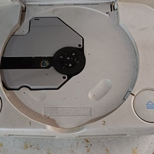 Sony PS one PS1 Slim console used, chipmodded with original SCPH-114 power supply