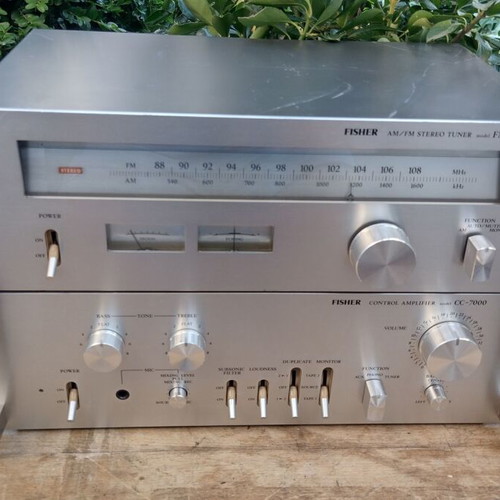 Fisher CC-7000 pre amplifier and FM-7000 tuner like new set