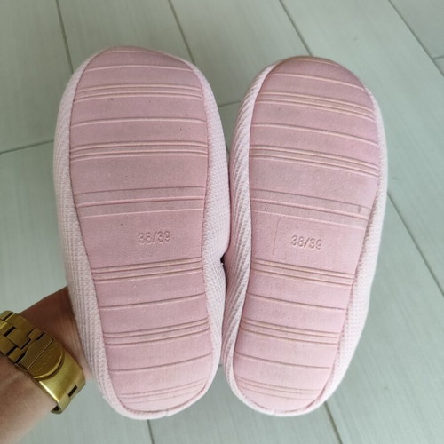 Women's canvas slippers like new, size 38/39, soft pink