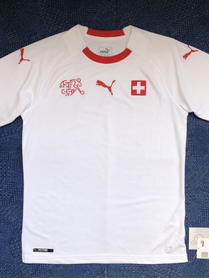 Puma Switzerland Away Jersey 2018/19 νέο, μέγεθος S, λευκό