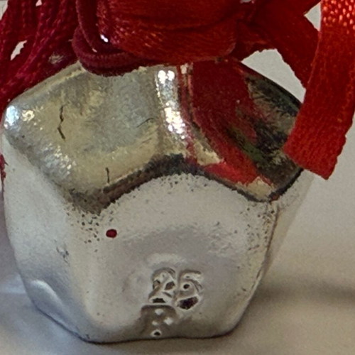 Decorative silver 925 charm with red details like new
