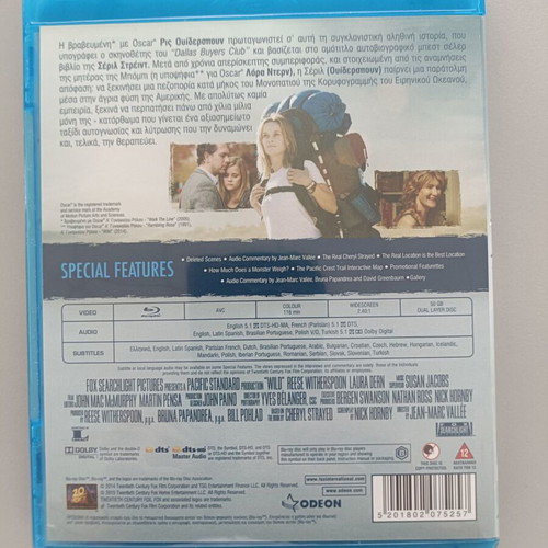 Wild Blu-Ray like new, biographical film with subtitles