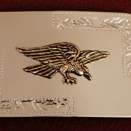 USA Belt Buckle vintage, like new, handmade embossed