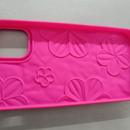 iPhone 11 Pull & Bear Puffy Floral Case new, hot pink