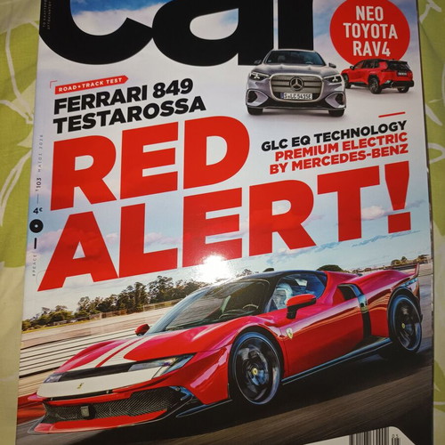 Car magazine like new with Ferrari 849 Testarossa and more