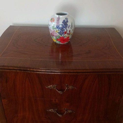 Japanese porcelain vase Shibata like new with floral painting