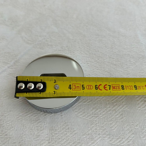 Door knobs used, 9 sets, chrome ball type with rosette