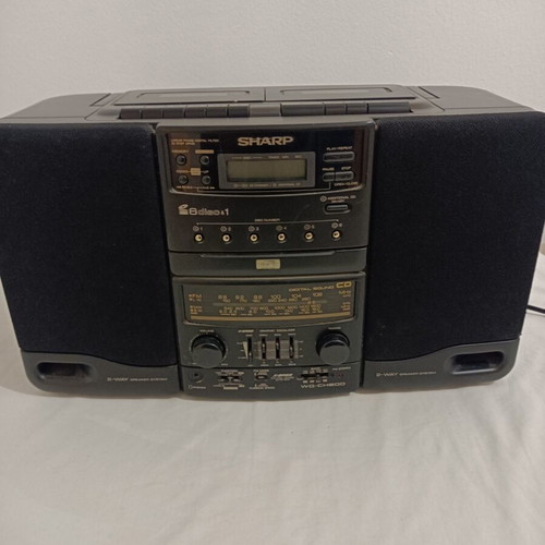 Sharp stereo radio cassette player CD used, fully functional