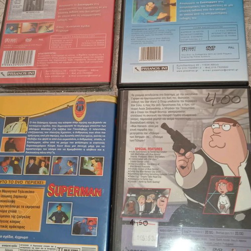 DVD movies used, animated, 3 Superman discs