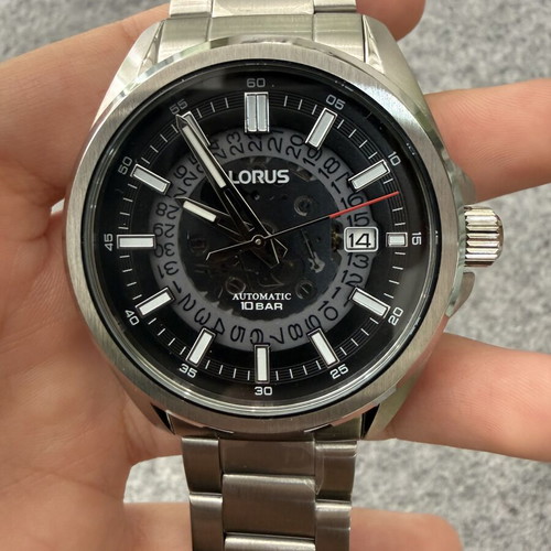 Lorus Classic Automatic RU401AX9 men's watch, black dial