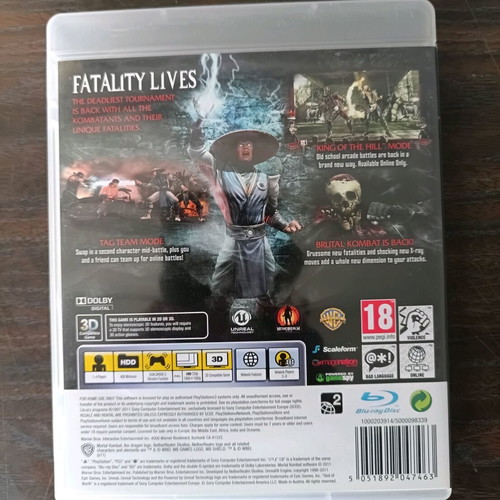 Mortal Kombat PS3 game like new