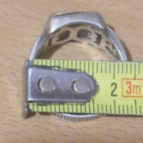 Hillas ring silver 925 with zircon, like new