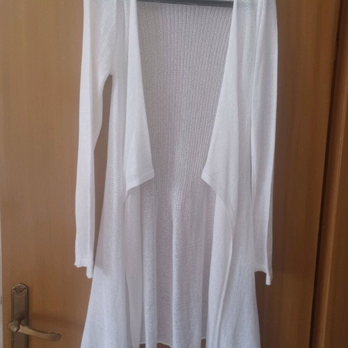 Cardigan white, like new, size S