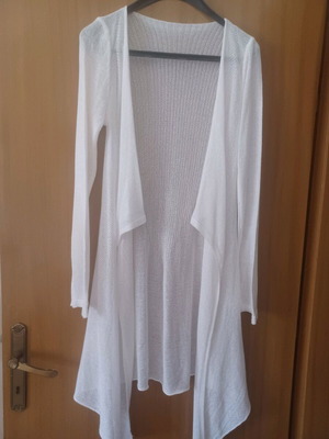 Cardigan white, like new, size S