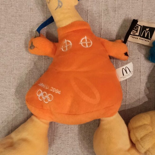 Phoebus and Athens plush toys used 2003 McDonald's