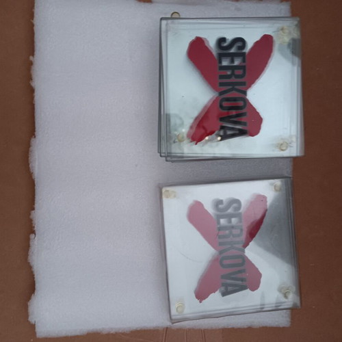 Serkova coaster set used, 6 used and 3 new pieces