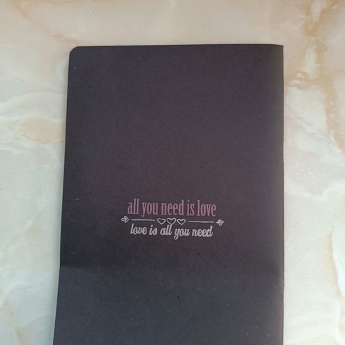 Notebook like new with black inner pages
